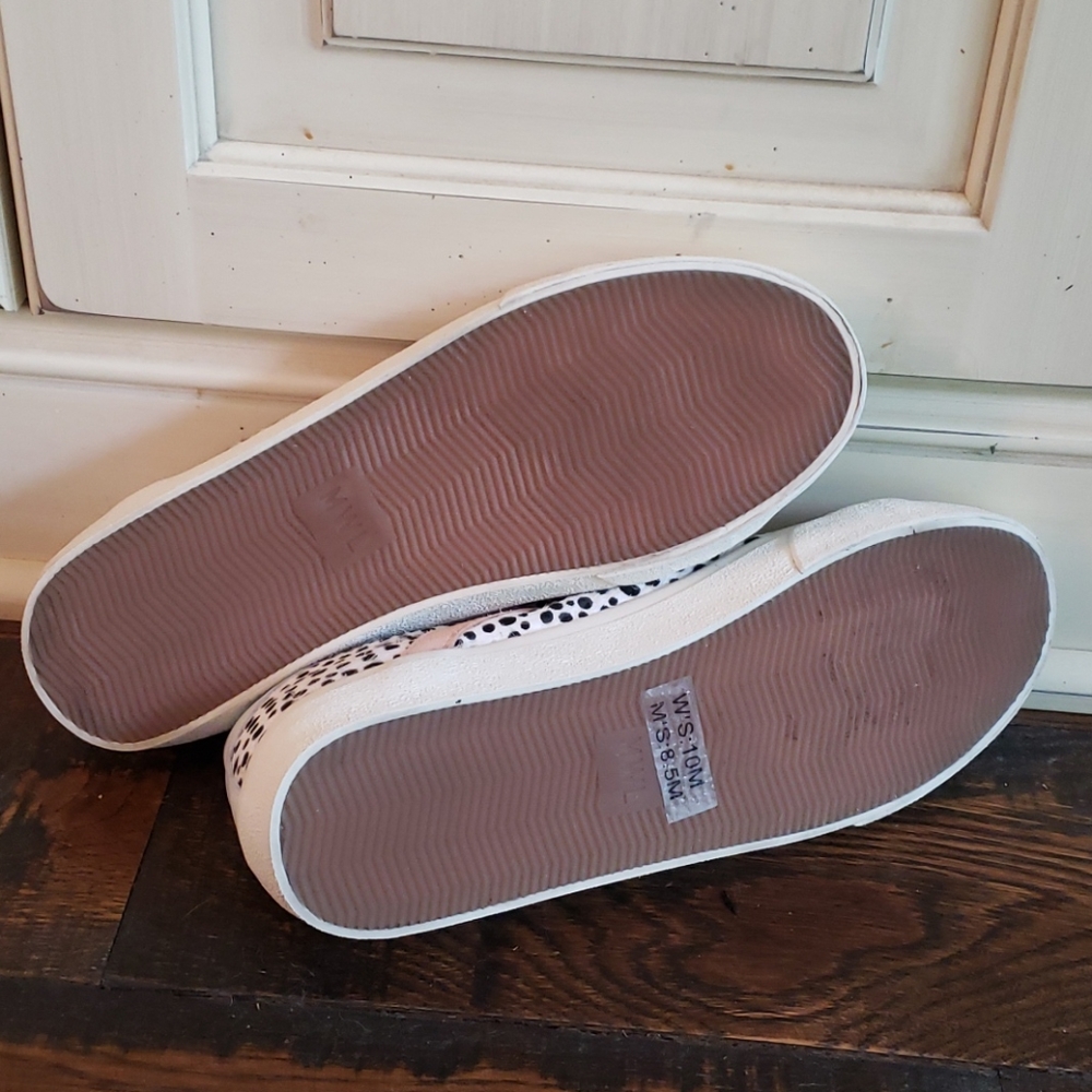 Madewell Sidewalk Low-Top Sneakers Calf Hair AH738 - Picture 3 of 3